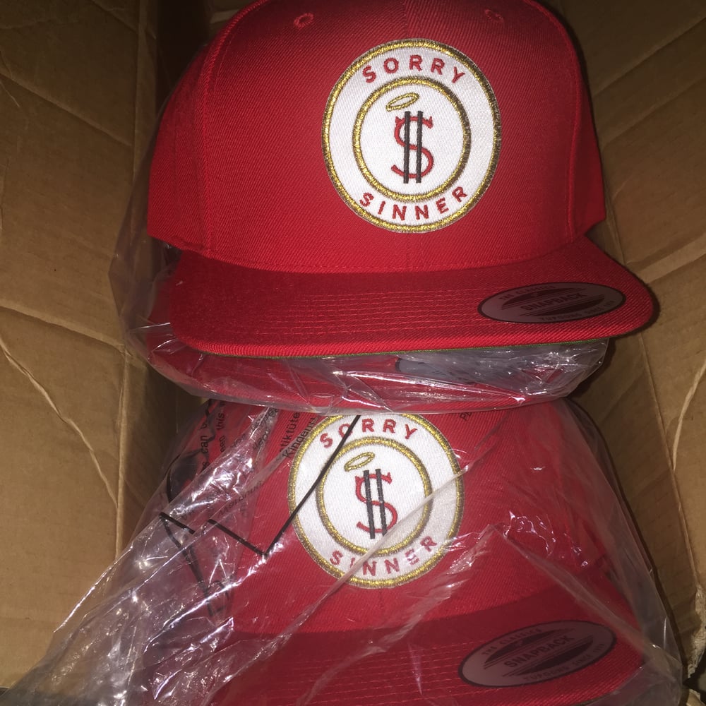 Image of Sorry Sinner Patch Snapback x Red
