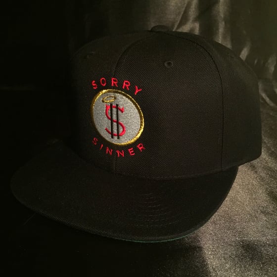 Image of Sorry Sinner Stitched Snapback x Blvck