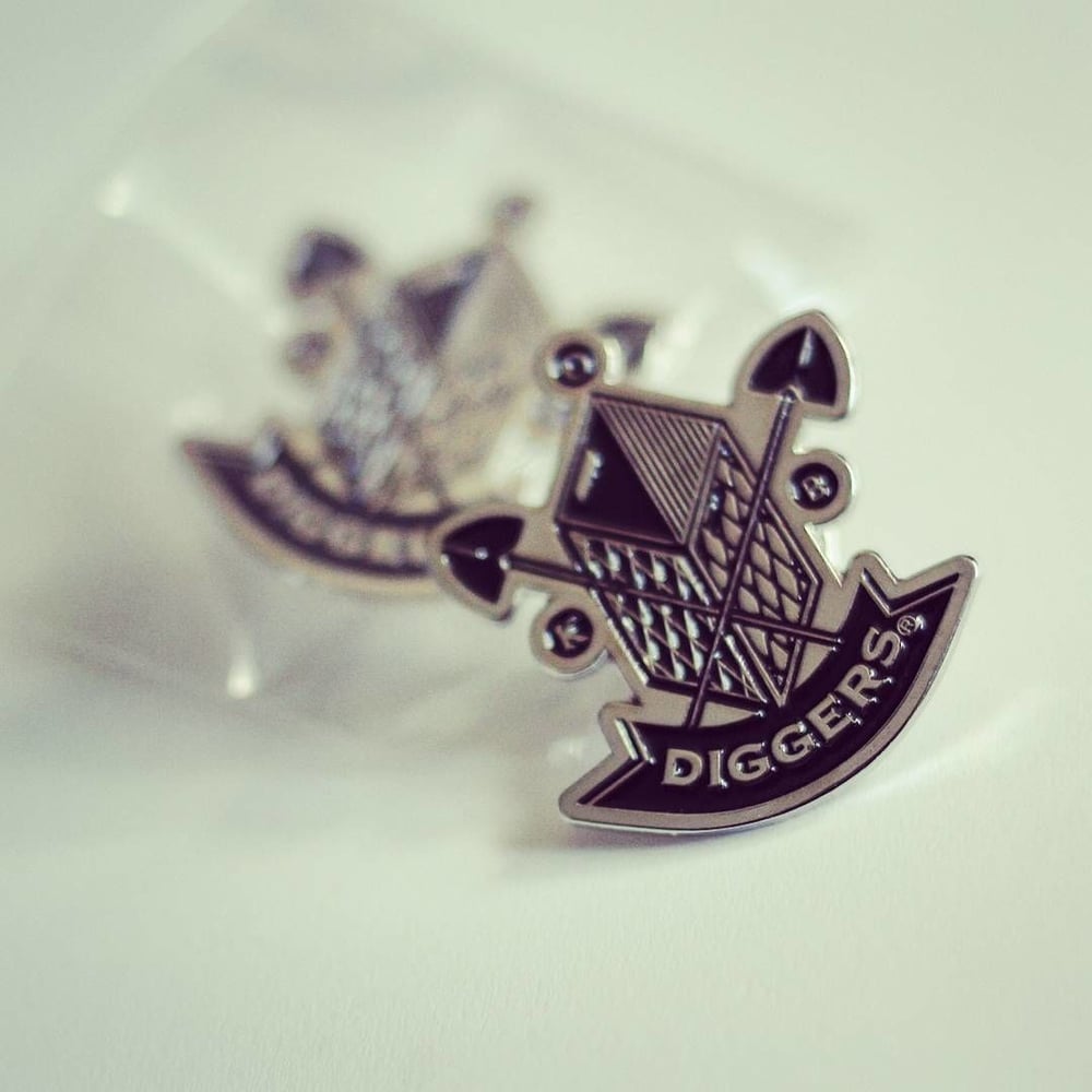 Image of Limited Edition Diggers Metal Pin Badge 