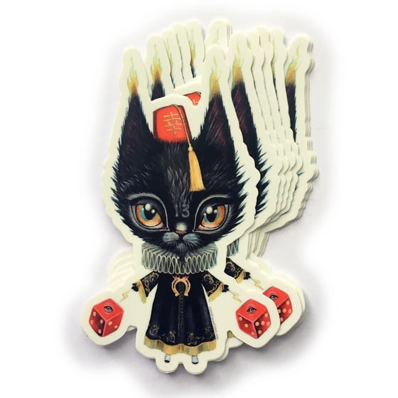 Image of Get Lucky Cat (Sticker)