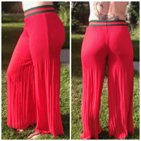 Image 2 of SHEER PANTS WHITE*RED