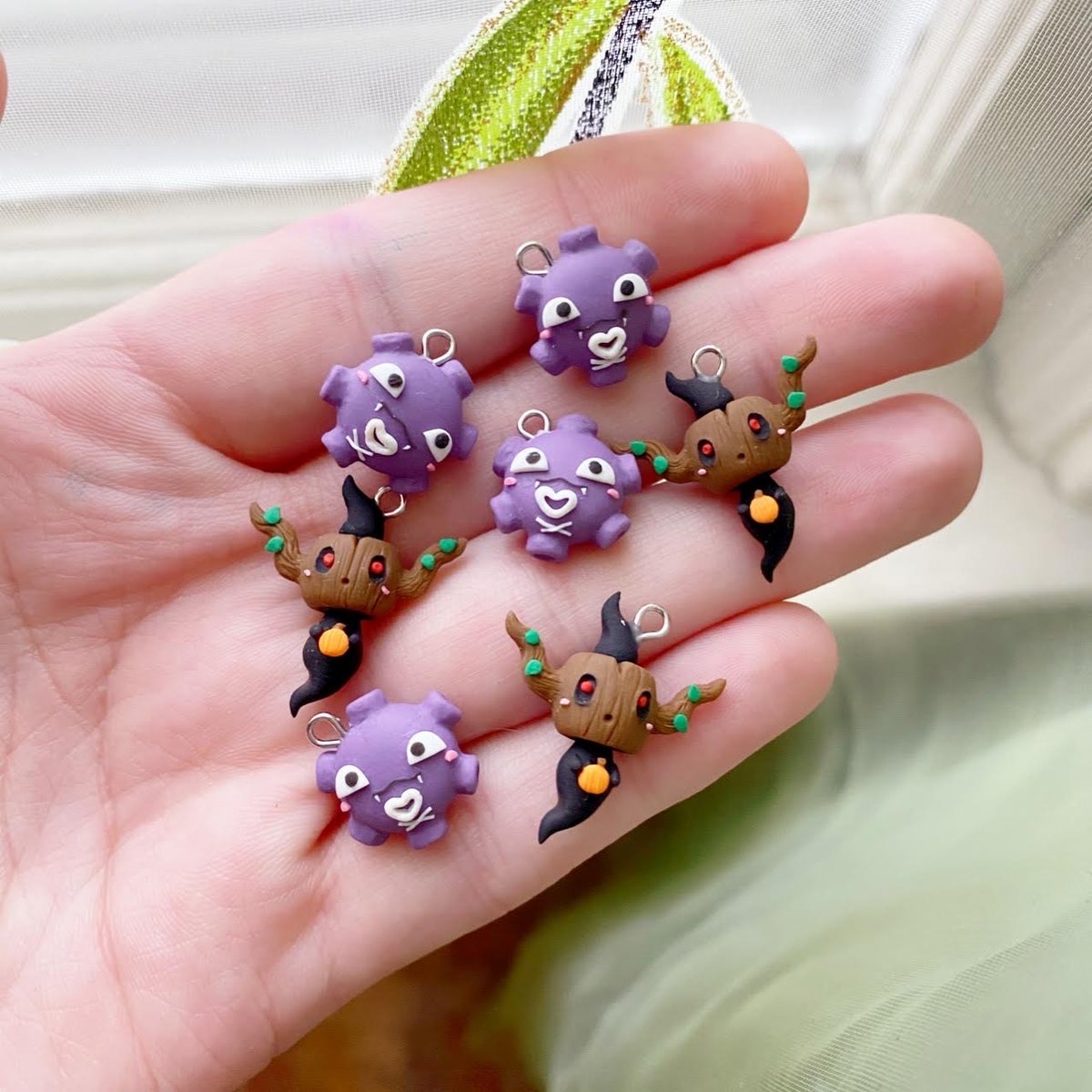 Phantump/Koffing Necklace/Earrings