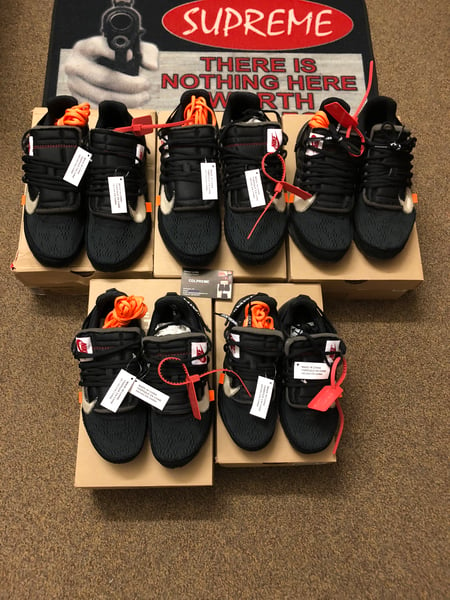 Image of Off White Presto (Black)