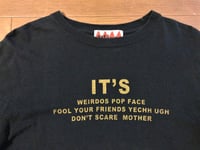 Image 2 of Weirdo by Glad Hand flat head pop face tee, size S