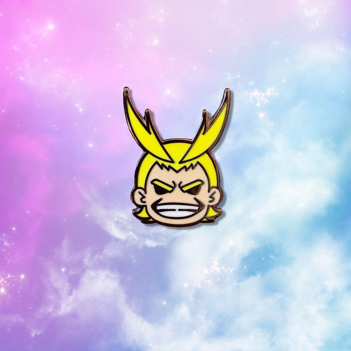 Chibi All Might Pin | Kawaii Neko