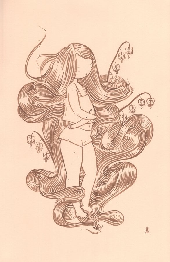 Image of Bleeding Heart Print 
