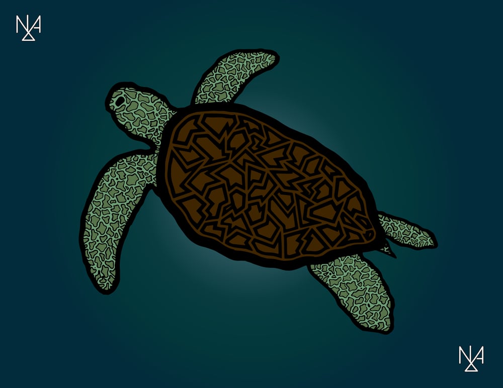 Image of Sea Turtle - Prints + Stickers