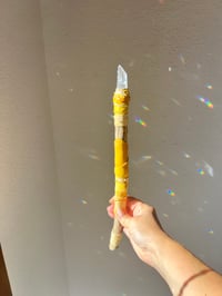 Image 2 of *new* MINI YELLOW petite crystal wand