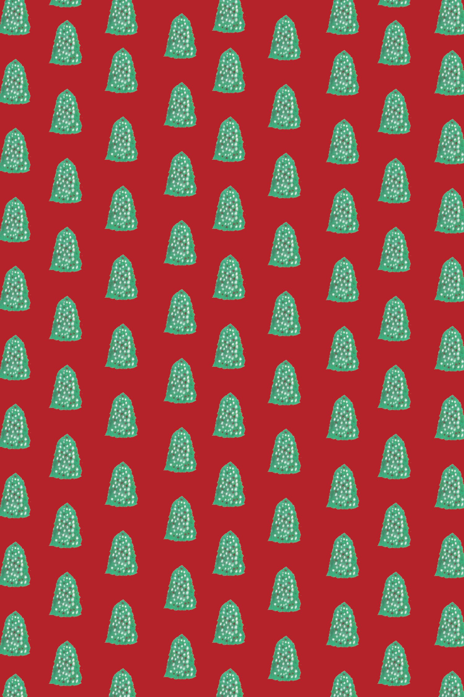 Image of Christmas Tree wrapping sheet set