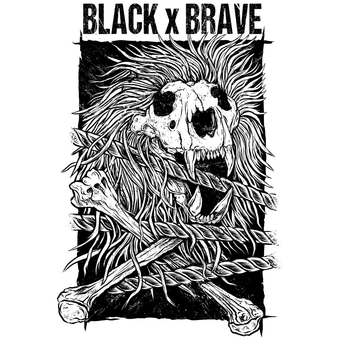 BLACK X BRAVE POSTER | Vertebrae33