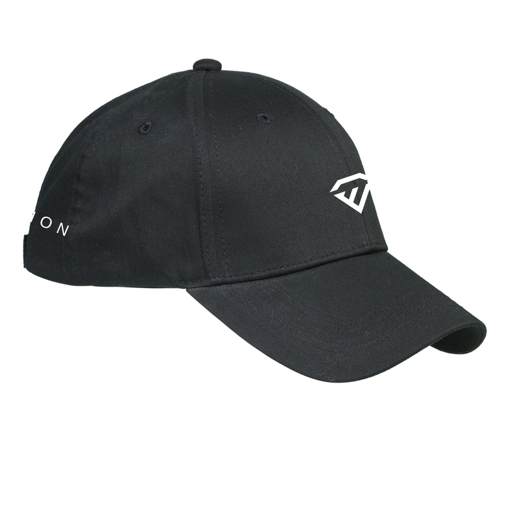 Image of Black Structured Twill Hat-BX020