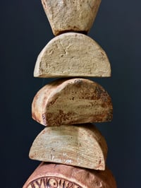 Image 2 of Bernard Rooke Studio Ceramic Totem Floor Lamp, England 1960s