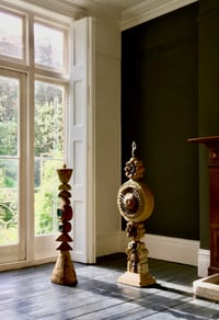 Image 5 of Bernard Rooke Studio Ceramic Totem Floor Lamp, England 1960s