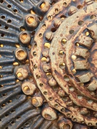 Image 2 of Bernard Rooke Studio Ceramic Totem Floor Lamp with Pierced Detail