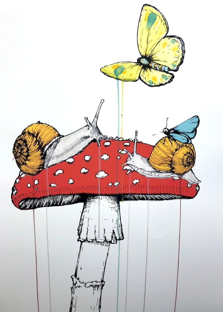Image of Snail & Butterfly Prints