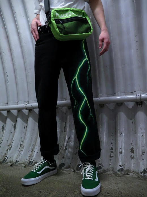 Image of The green lightning pants UNISEX