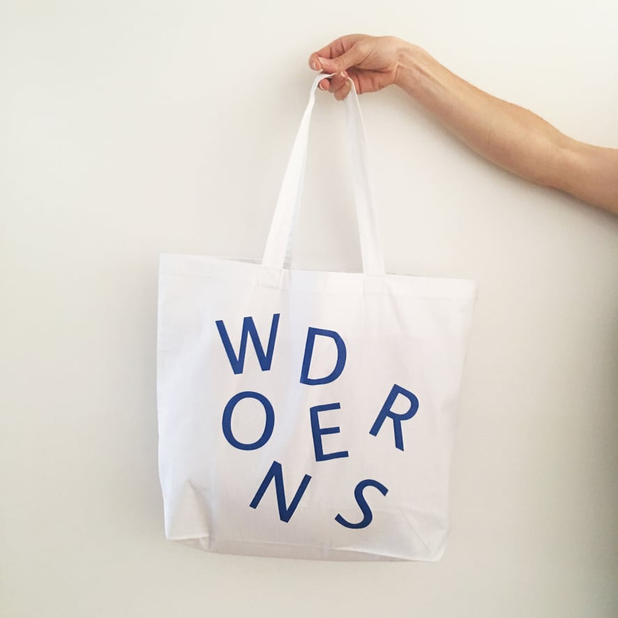 Image of 'Wonders' Premium cotton beach tote