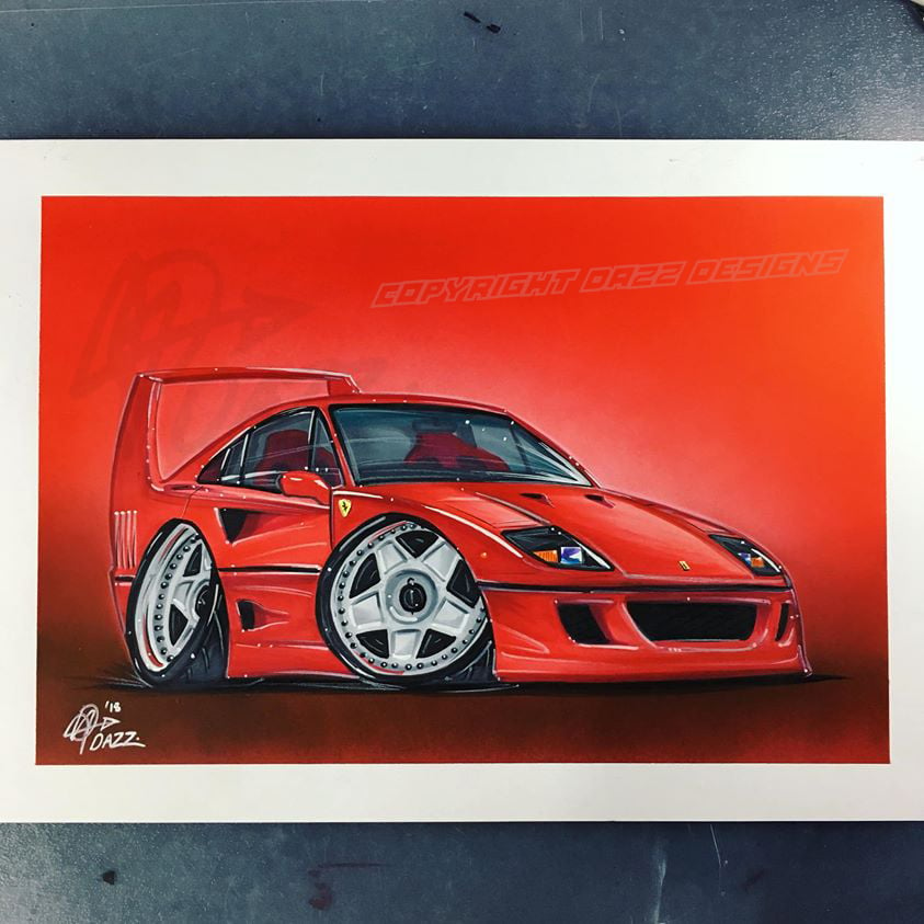 Image of F40 CARTOON PRINT