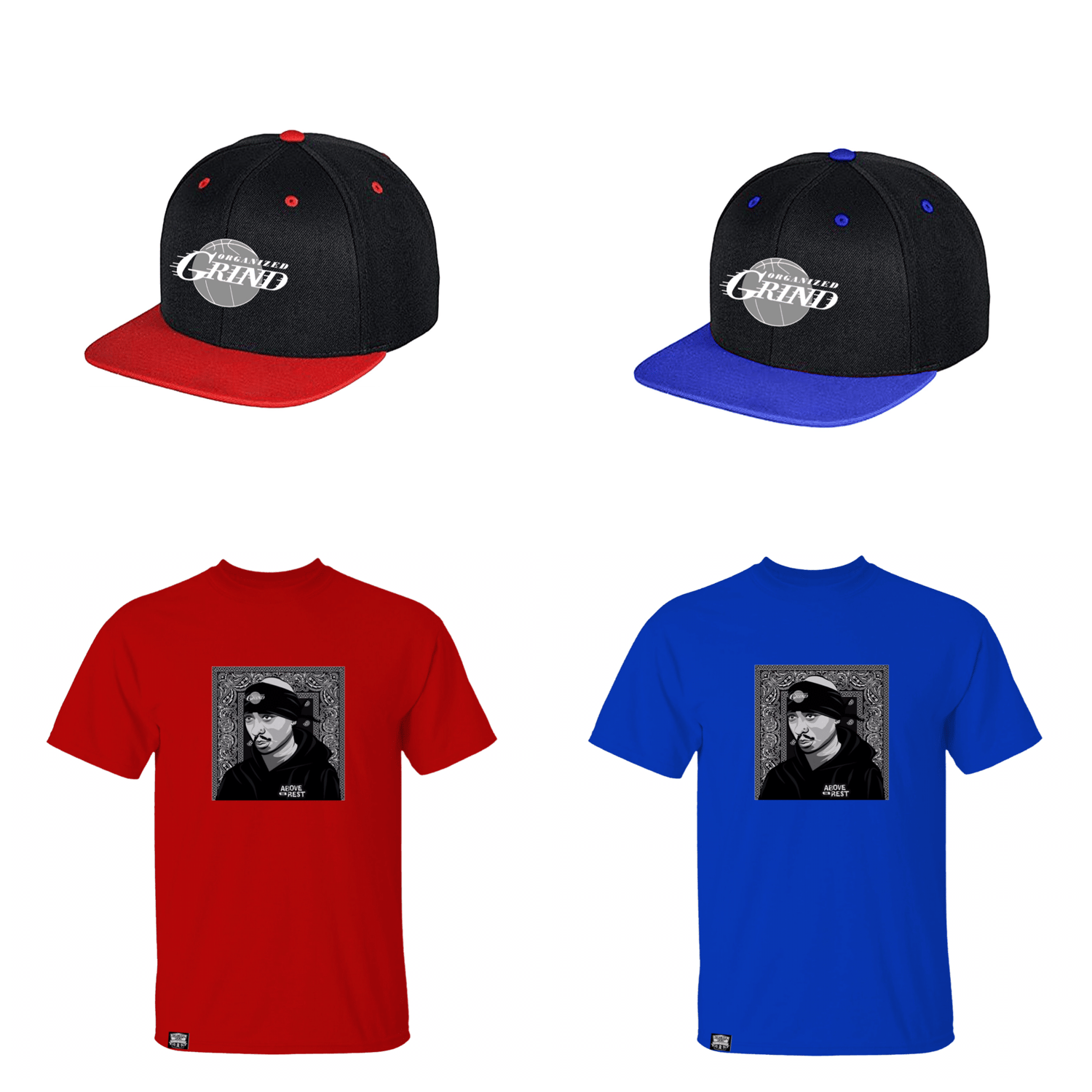 Image of 2Pac “Above the rest” T Shirts & Snapbacks 