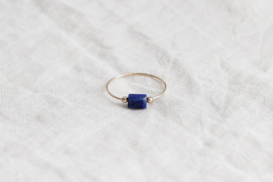 Image of Bague Meluna // Lapis Lazuli