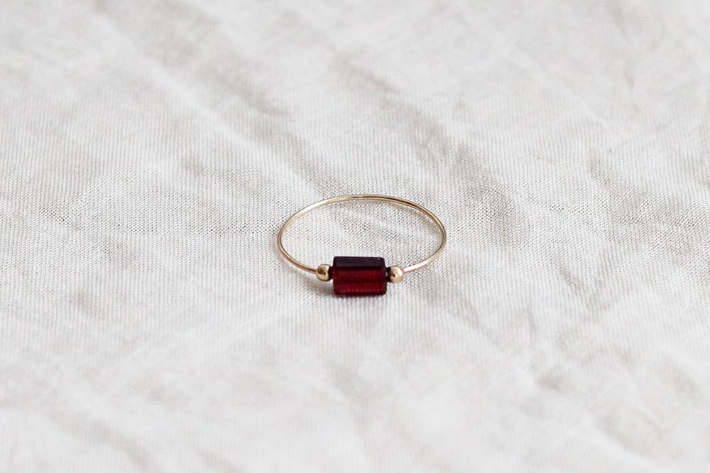 Image of Bague Meluna // Garnet