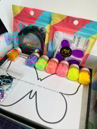 Image 6 of Neon Purple Beading Butterfly Kit 