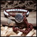 Image of Single Wrap Bracelet - Matte Howlite Celtic