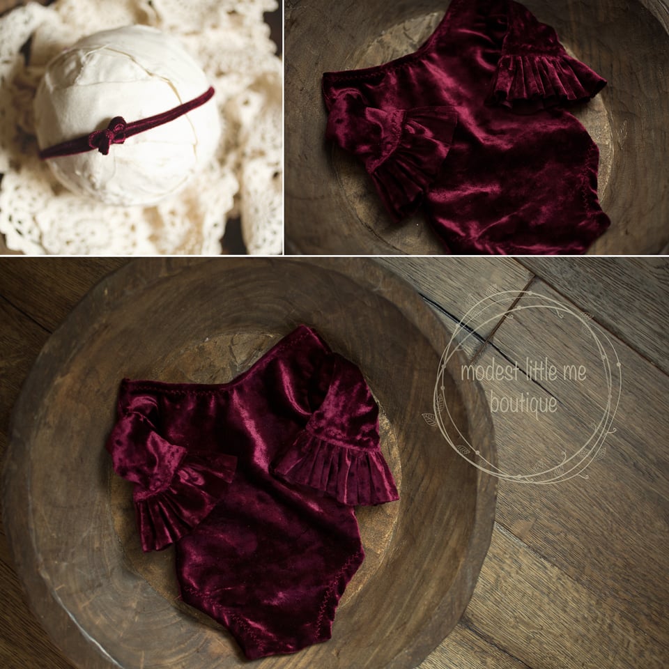 Image of Little Chrissy Velvet Set 