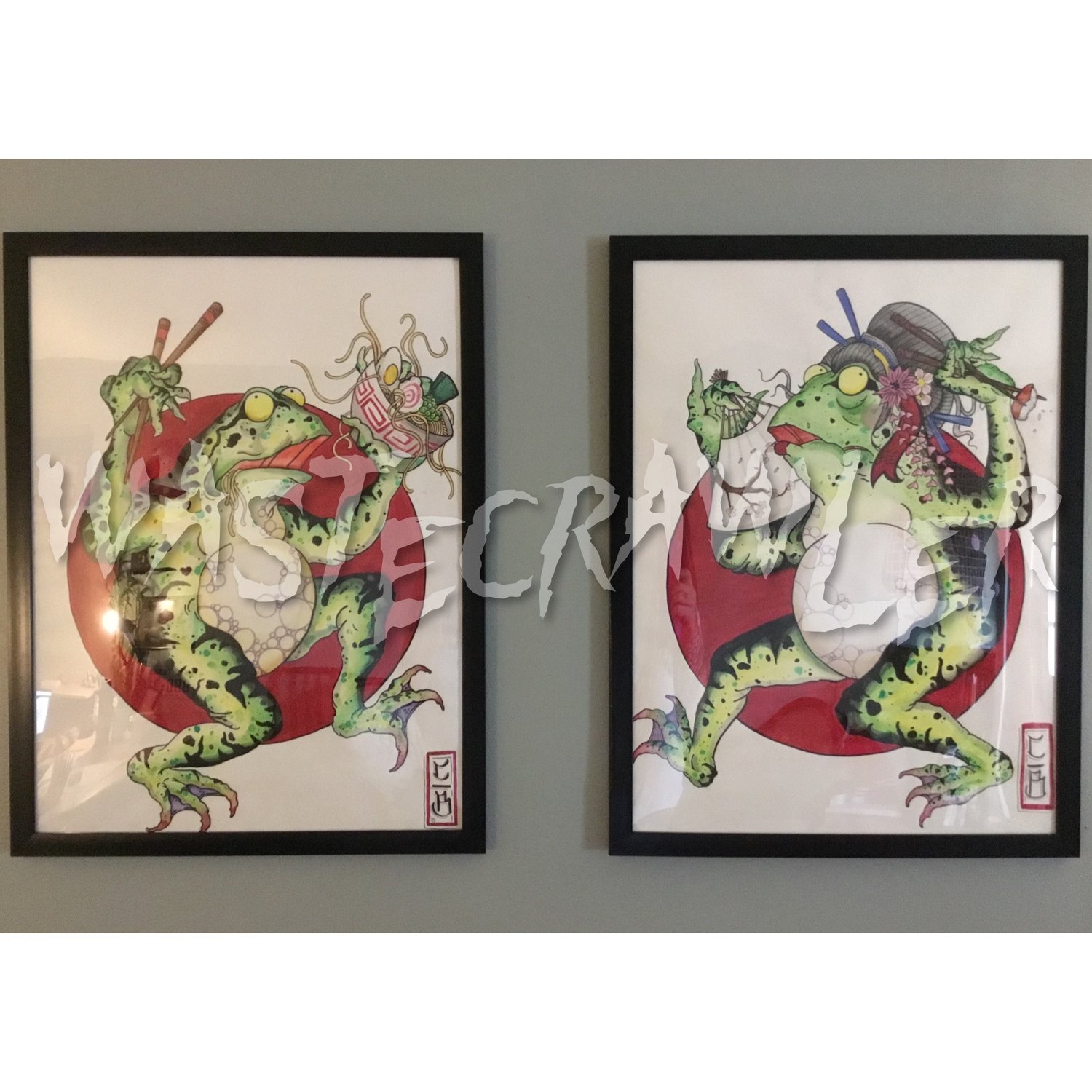 Image of Japanese Toads (Originals) **Pending Sale**