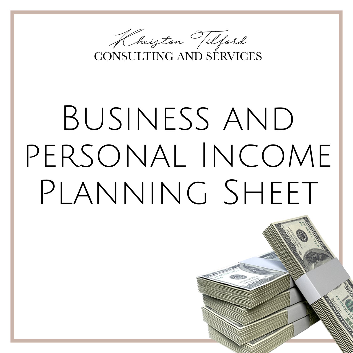 Image of Business and Personal Income Planning Sheet