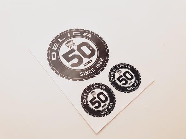 Image of Delica 50th Anniversary 3 Sticker Pack