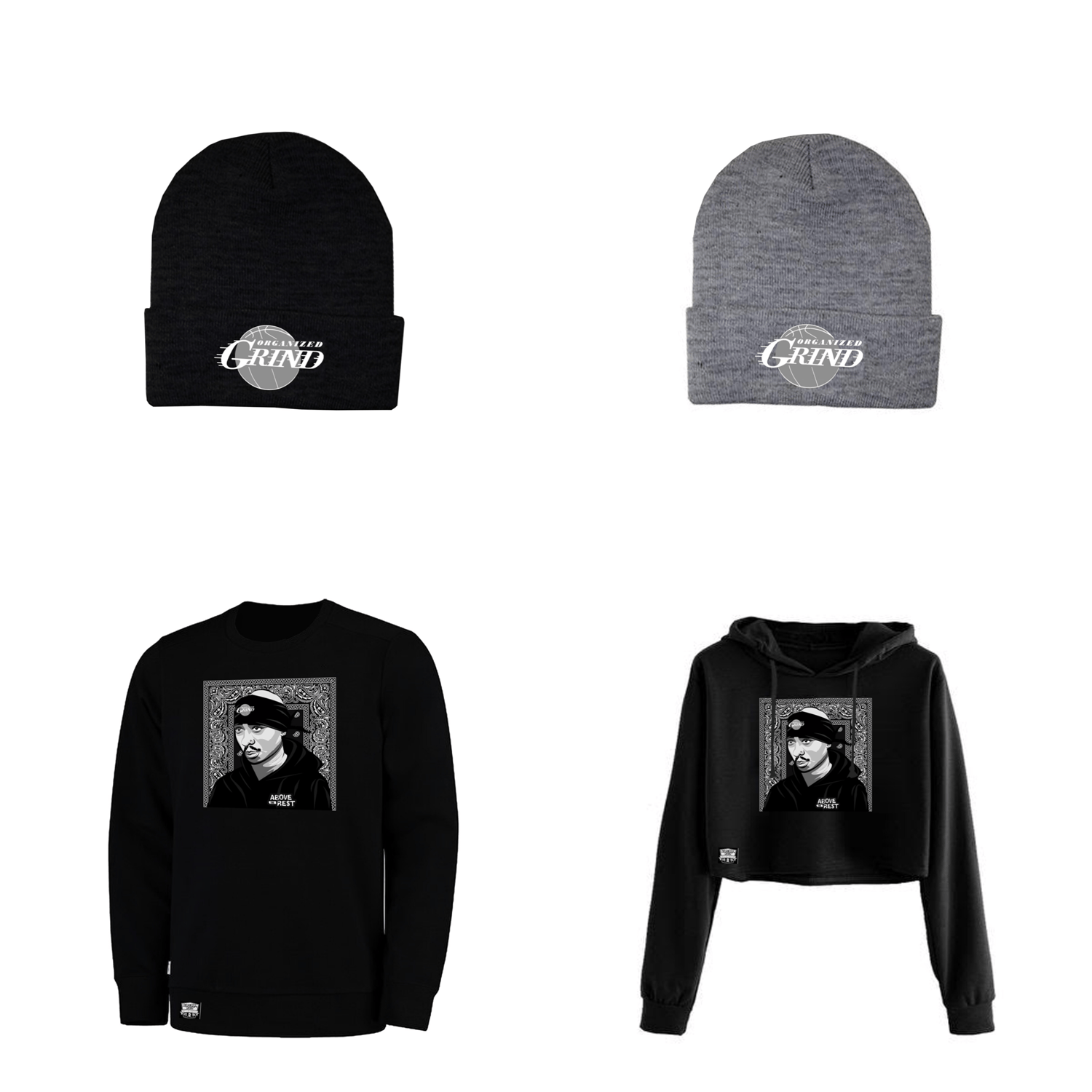 Image of 2Pac “Above The Rest” Sweaters & Beanies 