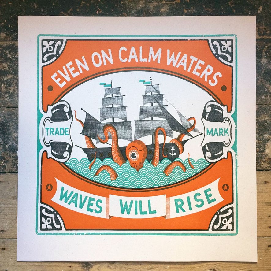 Image of Calm Waters Letterpress