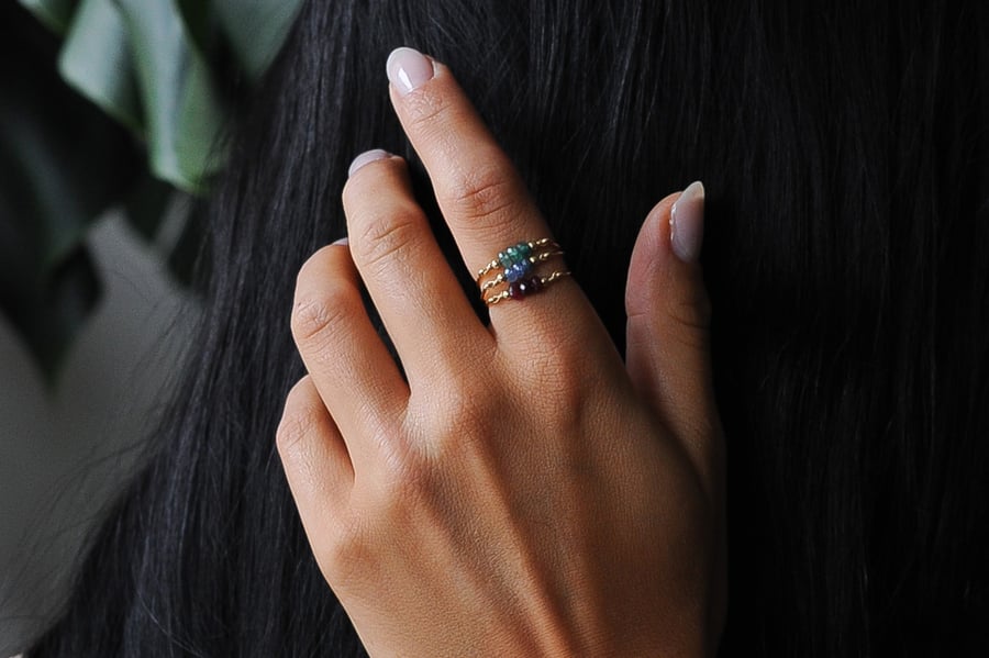 Image of Bague Saphira // saphir rouge