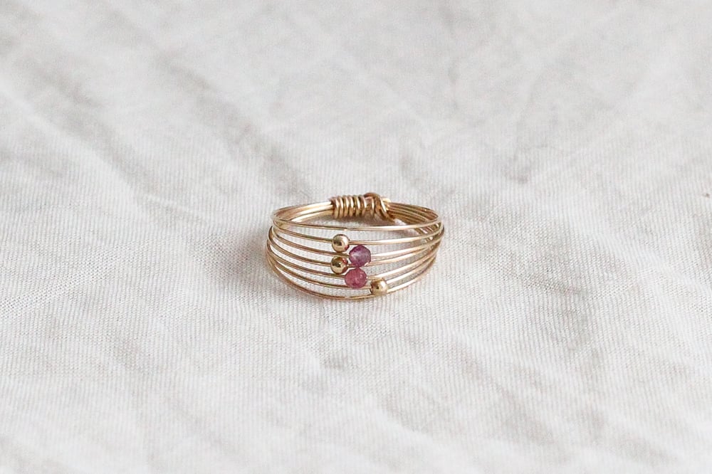 Image of Bague Wire // Pink Tourmaline