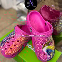 Image 5 of Unicorn Bling Crocs - Big Kids C11 - J6