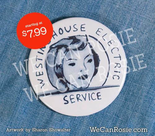 Image of Rosie the Riveter Lapel Pin (Badge, Button)