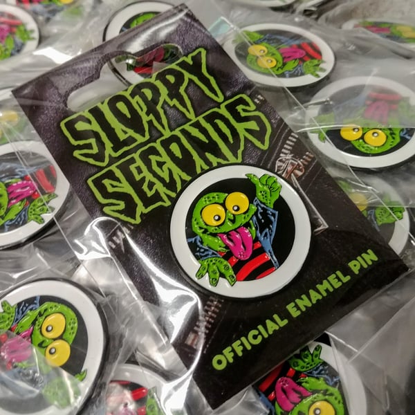 Image of Sloppy Seconds 1.25 inch Enamel Lapel Pin