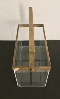 Image 2 of Brass and Plexiglass Magazine Holder, 1970s