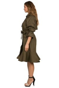Image 4 of Olivia Ruffle Trench Coat