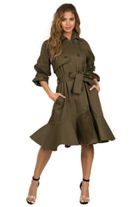 Image 2 of Olivia Ruffle Trench Coat