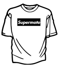 Image 1 of Supreme-Style Supermoto T-shirt. 