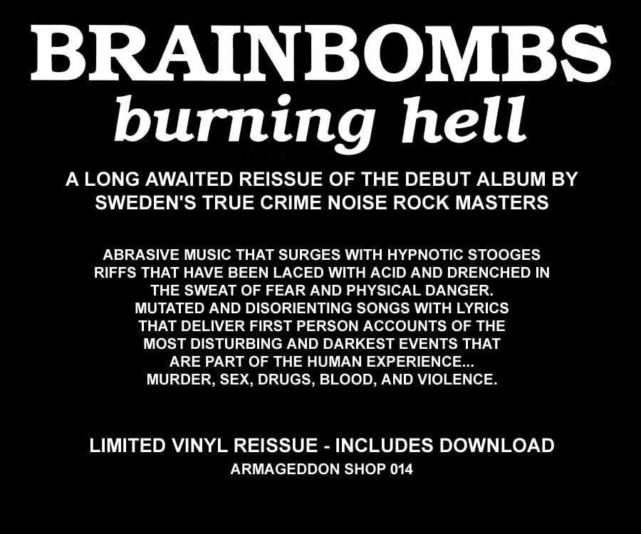 BRAINBOMBS "Burning Hell" LP