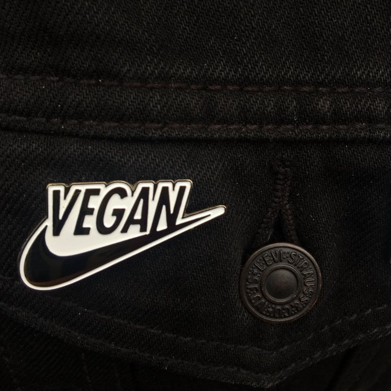 Image of Vegan Swoosh Pin or Patch