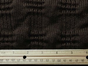 Image of Wool Textured Washington Square Chocolate Knit (by the half yard)
