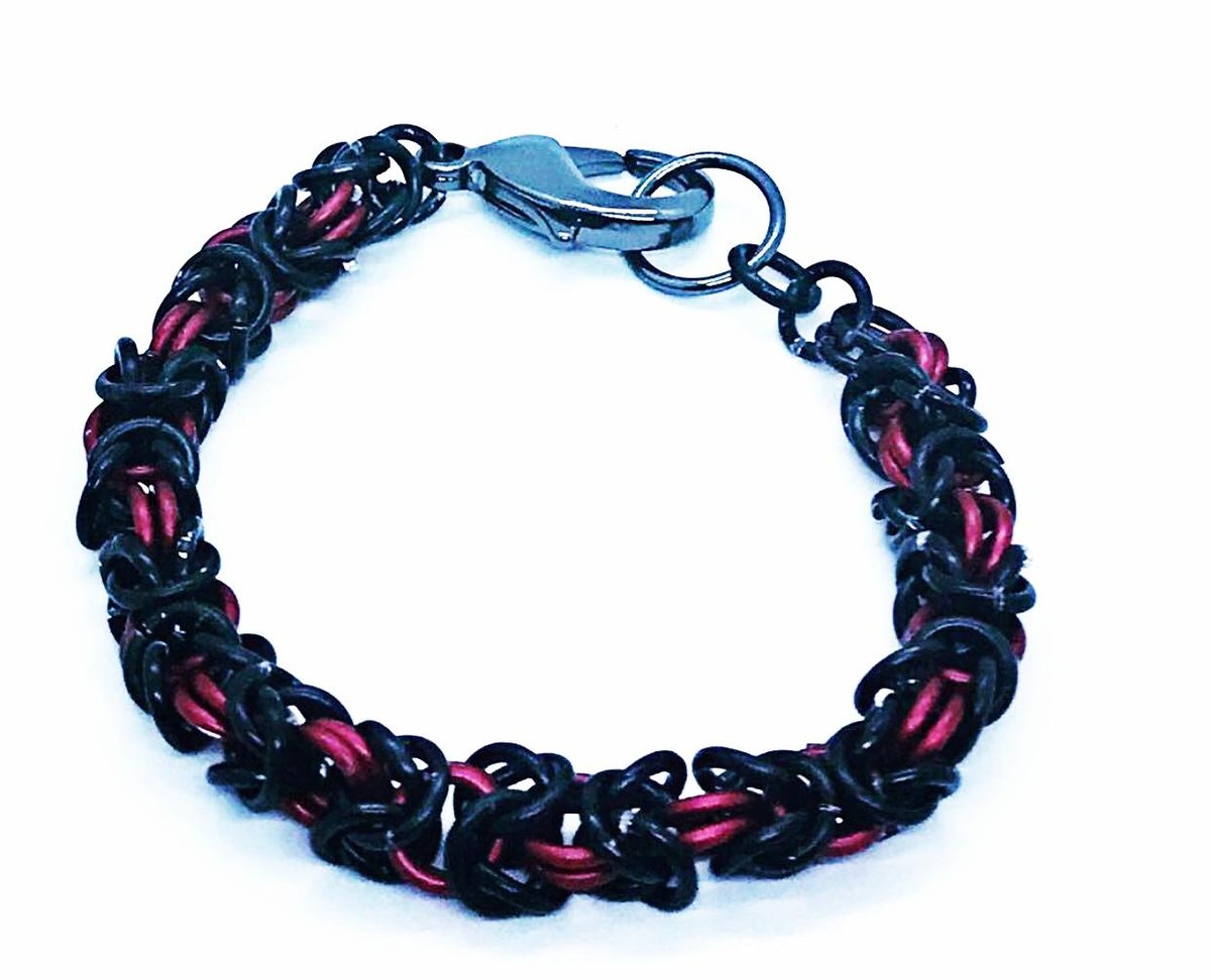 Image of Dark fire-Men's Box chain bracelet