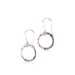 Image of mini hammered looper earrings
