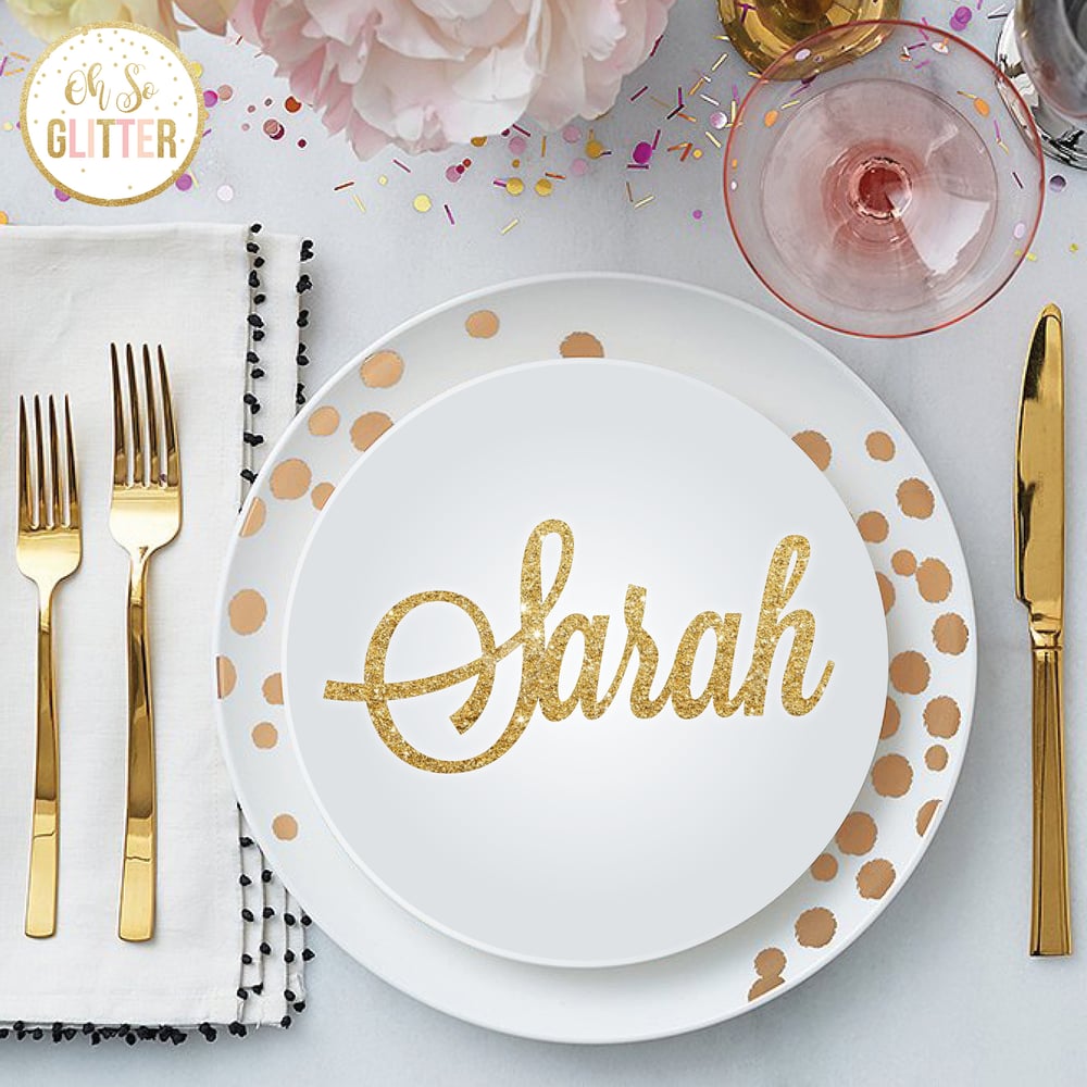 Image of Customised Name Place settings 