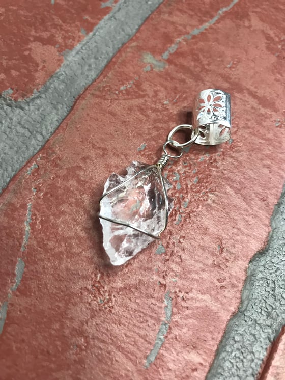 Image of Wire Wrapped Quartz Arrowhead Dread accessory 