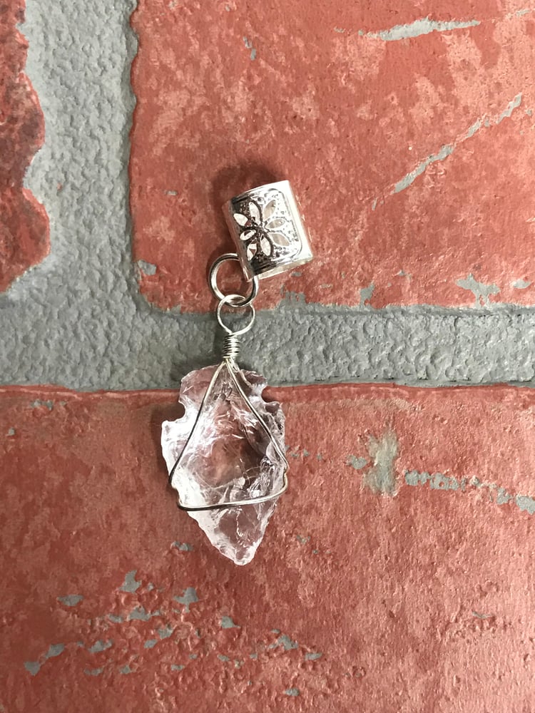 Image of Wire Wrapped Quartz Arrowhead Dread accessory 